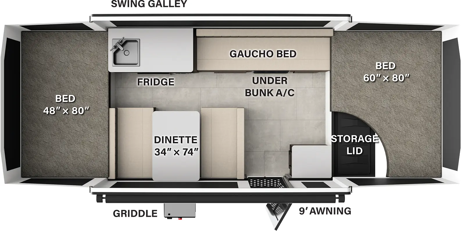 Flagstaff Tent 193MT Floorplan
